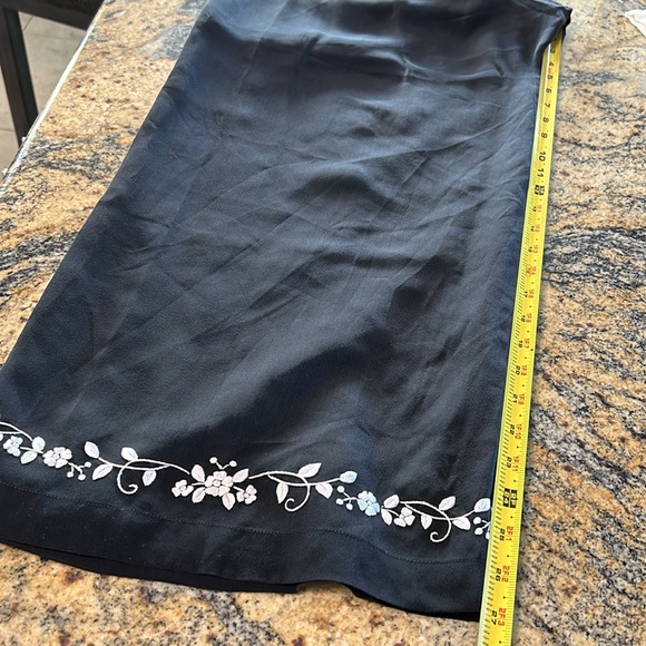 Sue Wong silk embroidered Cheongsam kimono duster/pants set - Picture 11 of 14